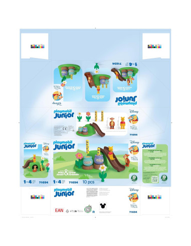 Playmobil Junior Jardín de Abejas Winnie Pooh y Tigger