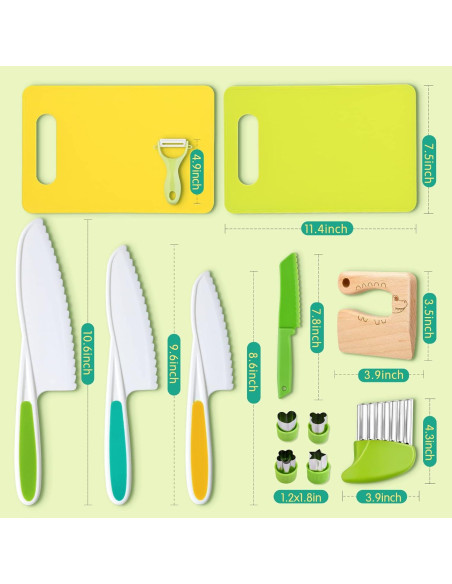 Set de Cocina Montessori Wulumu 13 Piezas para Niños Set de Cocina Montessori Wulumu 13 Piezas para Niños