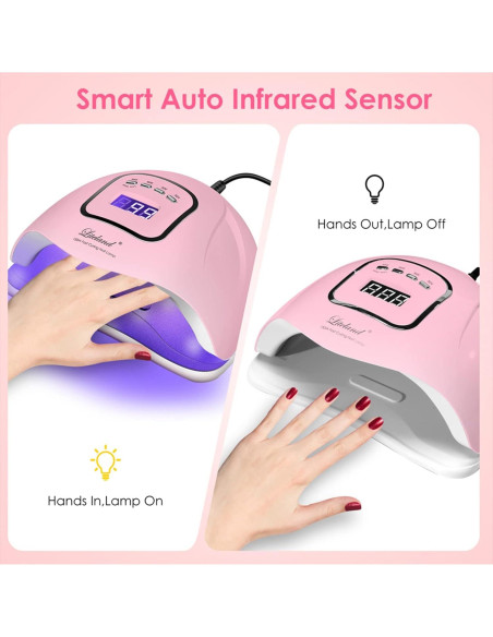 Lámpara de Uñas UV LED Liteland 150W con 4 Temporizadores Lámpara de Uñas UV LED Liteland 150W con 4 Temporizadores
