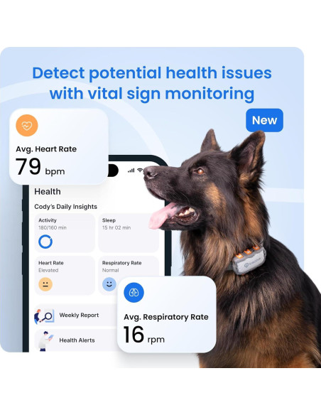 Rastreador GPS Tractive XL para Perros | Monitoreo Vital y Batería 1 Mes Rastreador GPS Tractive XL para Perros | Monitoreo Vital y Batería 1 Mes