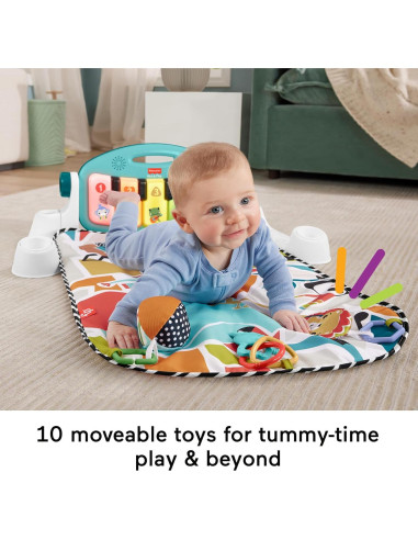 Alfombrilla de Juego para Bebés Fisher-Price Kick & Play Azul