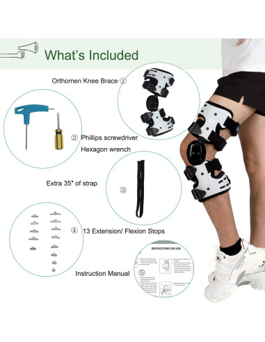 Ortesis Unloader de Rodilla Orthomen para Osteoartritis Izquierda