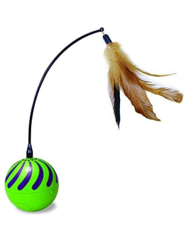 Juguete Electrónico para Gatos SmartyKat Feather Whirl - Juego de 2