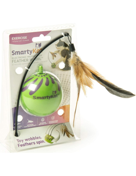 Juguete Electrónico para Gatos SmartyKat Feather Whirl - Juego de 2 Juguete Electrónico para Gatos SmartyKat Feather Whirl - Juego de 2