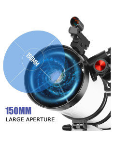 Telescopio Reflector Dianfan 150EQ Ecuatorial con Adaptador 2