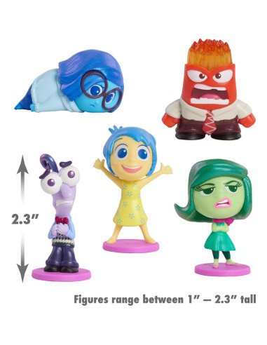 Conjunto de Figuras Disney Pixar Dentro de Mí 2 - 5 Emociones