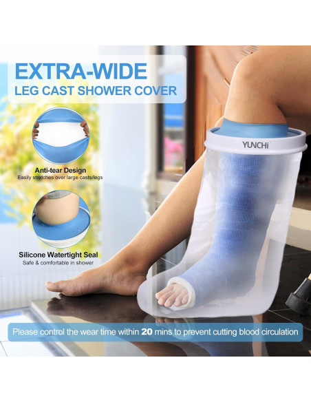 Cubierta de Yeso Impermeable YUNCHI XL para Ducha Adultos Cubierta de Yeso Impermeable YUNCHI XL para Ducha Adultos