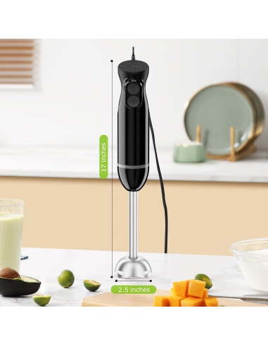 Batidora de Mano Bonsenkitchen HB3201 Eléctrica 2 Velocidades