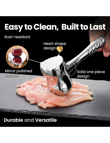 Martillo Aplanador de Carne Gourmet Easy 28cm Acero Inoxidable Martillo Aplanador de Carne Gourmet Easy 28cm Acero Inoxidable