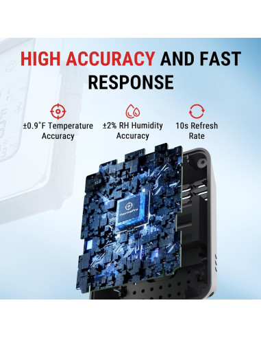 Termómetro Higrómetro ThermoPro TP350 Bluetooth 79.25m