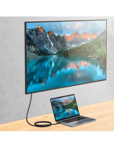 Cable USB-C 100W TEK STYZ 0.3M Carga Rápida 10Gbps 8K