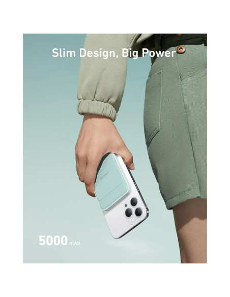 Batería Magnética Anker 622 MagGo 5000mAh Inalámbrica USB-C Batería Magnética Anker 622 MagGo 5000mAh Inalámbrica USB-C