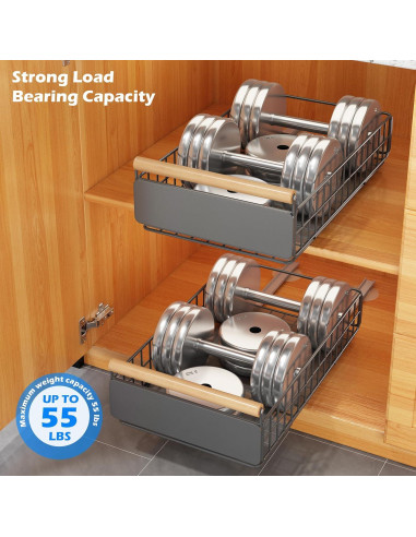 Organizador Extraíble COVAODQ 2 Pack Estantes Cocina 38.4x23.4cm