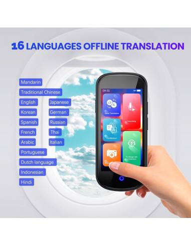 Traductor de Voz Instantáneo SKARA 2025 4" HD 137 Idiomas