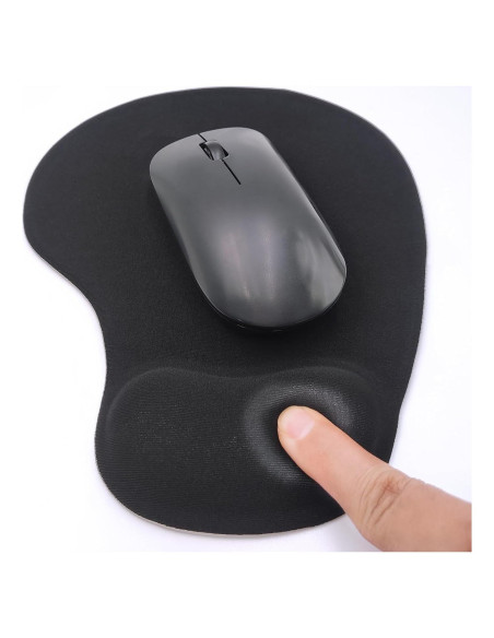Alfombrilla de Ratón Ergonómica JYWYBF con Soporte de Gel Negro Alfombrilla de Ratón Ergonómica JYWYBF con Soporte de Gel Negro
