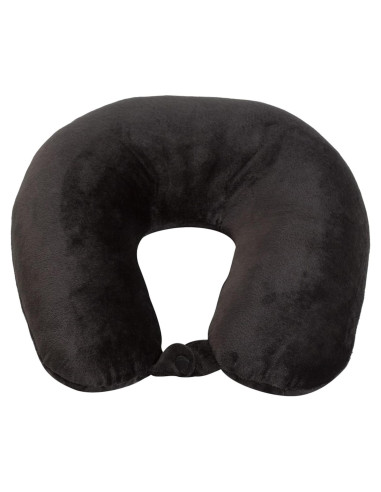 Almohada de Cuello Microfibra Wolf Essentials Negra 30x10 cm