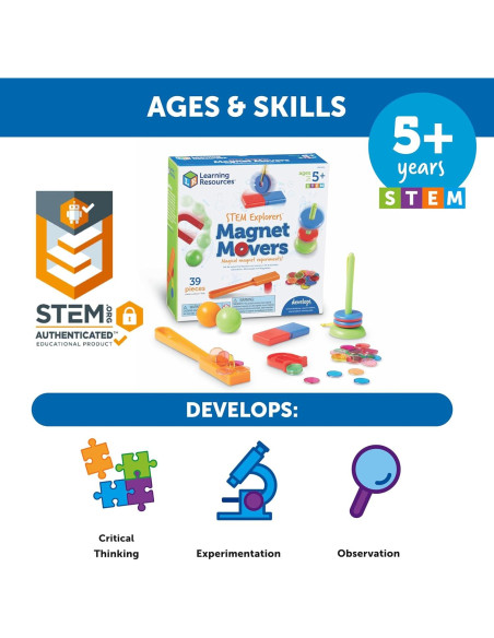 Juego Magnético Recursos de Aprendizaje LER9295 39 Piezas Juego Magnético Recursos de Aprendizaje LER9295 39 Piezas
