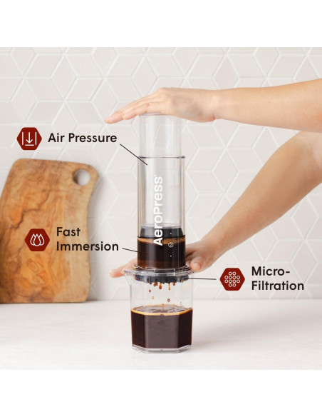 AeroPress Clear XL Cafetera Portátil 3 en 1 600 ml AeroPress Clear XL Cafetera Portátil 3 en 1 600 ml
