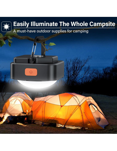 Luces de Camping Recargables FLY2SKY 2 Pcs LED 510 Lúmenes