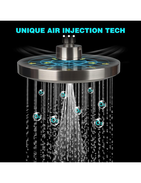 Cabezal de Ducha HOPOPRO 7" Alta Presión Niquel Cepillado Cabezal de Ducha HOPOPRO 7" Alta Presión Niquel Cepillado