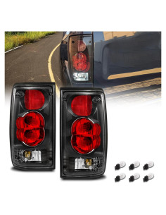 Luces Traseras AmeriLite para Toyota Pickup 1989-1995 Negro