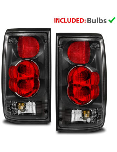 Luces Traseras AmeriLite para Toyota Pickup 1989-1995 Negro 2