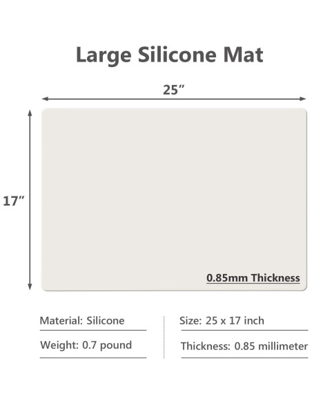 Tapete de Silicona Gartful Antideslizante 63.5x43.2cm Beige Tapete de Silicona Gartful Antideslizante 63.5x43.2cm Beige