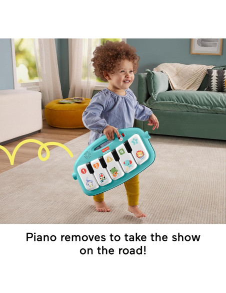 Gimnasio Musical para Bebés Fisher-Price Kick & Play Azul Gimnasio Musical para Bebés Fisher-Price Kick & Play Azul