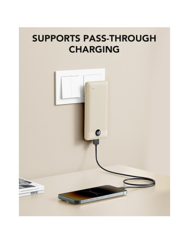 Cargador Portátil 10000mAh Dong guan USB-C con Enchufe AC