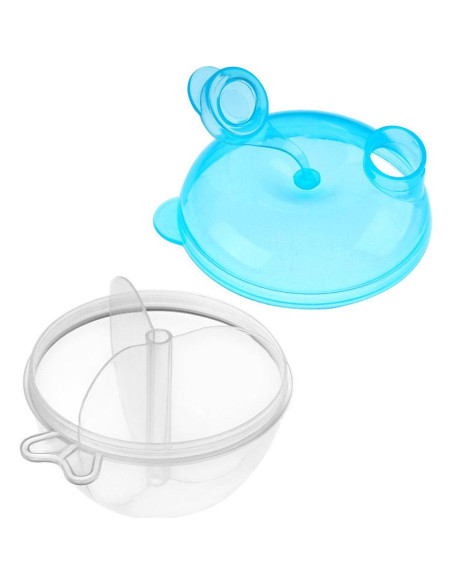 Dispensador de Fórmula para Bebés Accmor Azul 3 Compartimentos Dispensador de Fórmula para Bebés Accmor Azul 3 Compartimentos