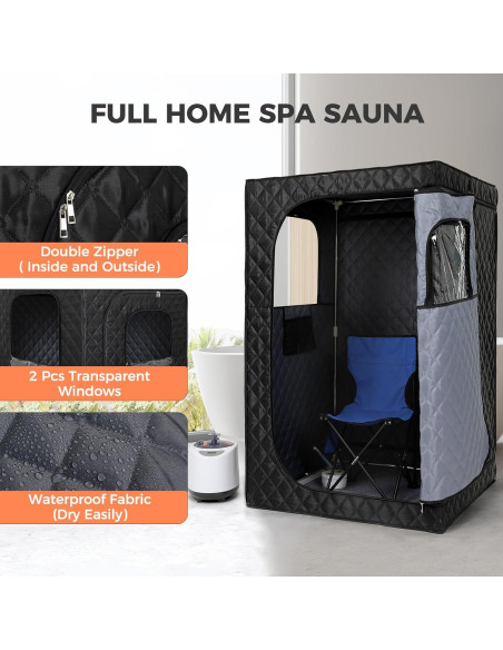 Sauna Portátil Mejorada Yongkang 2.6L 1000W Control Remoto Sauna Portátil Mejorada Yongkang 2.6L 1000W Control Remoto