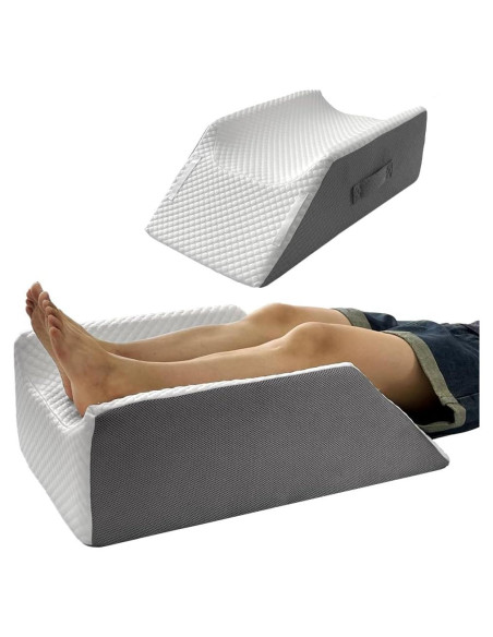 Almohada Elevadora de Piernas BlissfulNest Cuña Espuma Memoria Almohada Elevadora de Piernas BlissfulNest Cuña Espuma Memoria