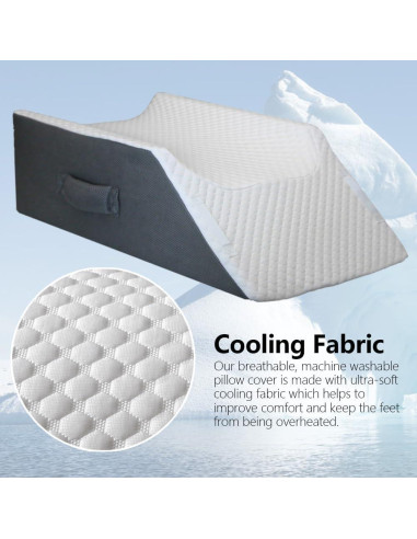 Almohada Elevadora de Piernas BlissfulNest Cuña Espuma Memoria