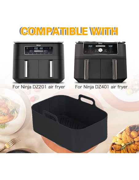 Olla de Silicona Reutilizable Ninja Foodi 8QT - 2 Piezas Olla de Silicona Reutilizable Ninja Foodi 8QT - 2 Piezas