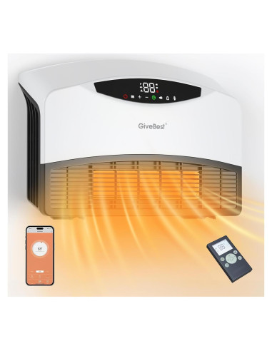 Calentador de Pared Inteligente GiveBest 1500W con Control WiFi