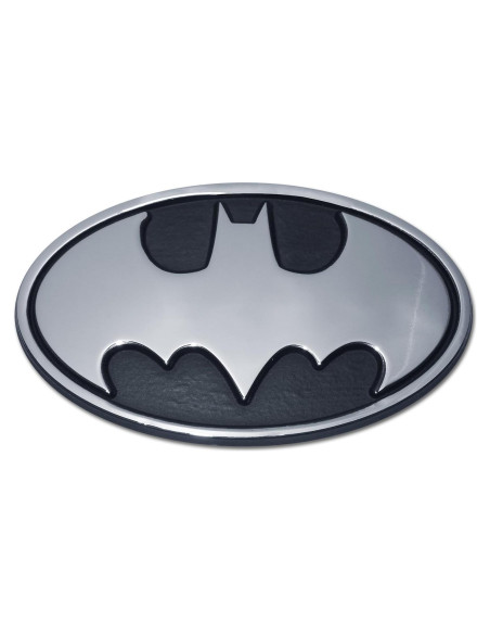 Emblema de Auto Cromo Batman Elektroplate 3.8 x 2.25 cm Emblema de Auto Cromo Batman Elektroplate 3.8 x 2.25 cm