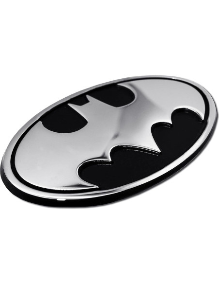 Emblema de Auto Cromo Batman Elektroplate 3.8 x 2.25 cm Emblema de Auto Cromo Batman Elektroplate 3.8 x 2.25 cm
