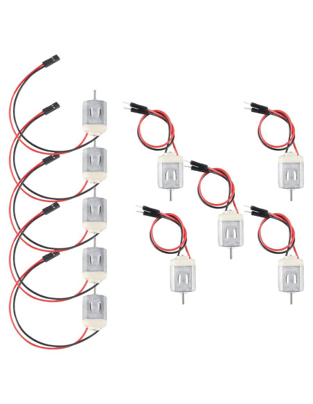 10 Motores DC Mini Tipo 130 QCCAN para Proyectos DIY 1.5V-6V 10 Motores DC Mini Tipo 130 QCCAN para Proyectos DIY 1.5V-6V