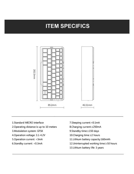 Teclado Bluetooth Plegable JOMAA Silencioso Recargable Negro Teclado Bluetooth Plegable JOMAA Silencioso Recargable Negro