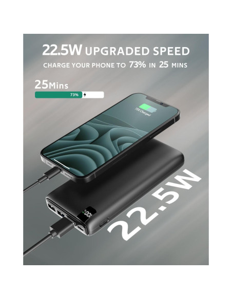 Cargador Portátil CONXWAN 26800mAh Carga Rápida USB-C Cargador Portátil CONXWAN 26800mAh Carga Rápida USB-C