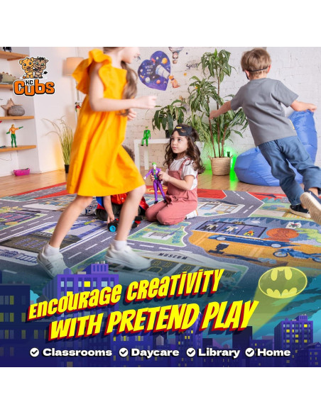Alfombra Educativa KC Cubs Batman Gotham 1x1.5m Multicolor Alfombra Educativa KC Cubs Batman Gotham 1x1.5m Multicolor