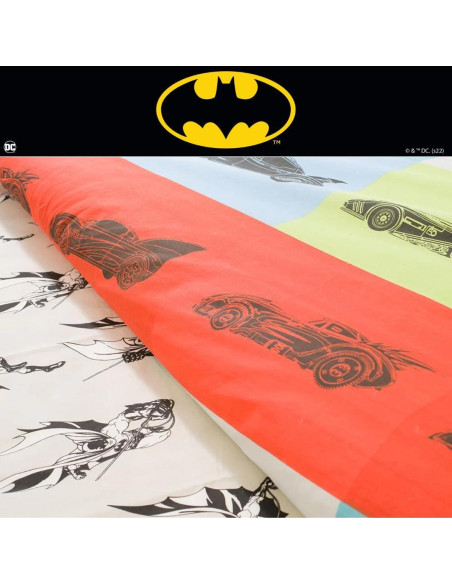 Juego de Cama Twin Batman Franco 100% Algodón Orgánico Juego de Cama Twin Batman Franco 100% Algodón Orgánico