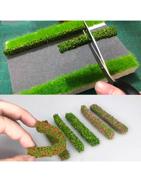 Tiras de Arbustos Miniatura UCCKEYI 10x1.5cm 4 Pcs Vegetación Tiras de Arbustos Miniatura UCCKEYI 10x1.5cm 4 Pcs Vegetación