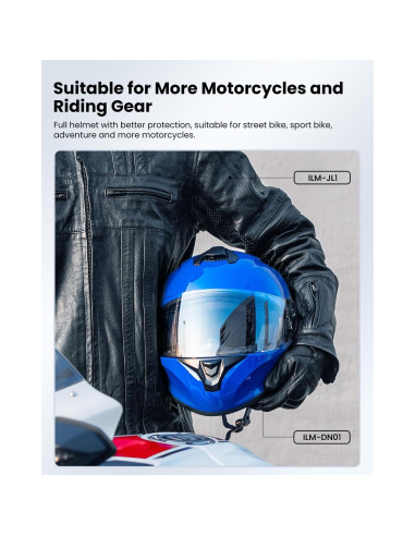 Casco de Motocicleta ILM ST-06 Azul Extra Grande