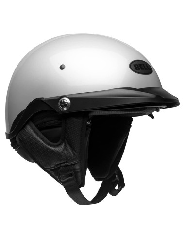 Casco BELL Pit Boss Mediano Blanco Perla Brillante