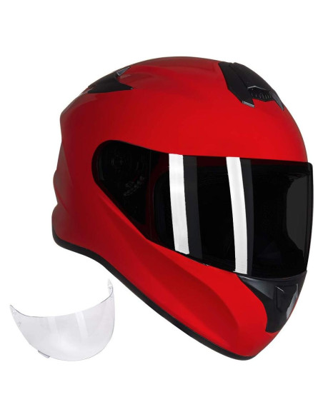 Casco de Motocicleta ILM ST-06 Rojo Pequeño con Ventilación Casco de Motocicleta ILM ST-06 Rojo Pequeño con Ventilación