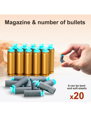 Escopeta de Juguete Bsyzyani con Balas de Espuma 0.52 kg