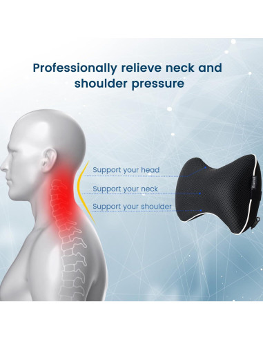 Almohada Inflable de Cuello Keemall para Auto - Soporte Ergonómico