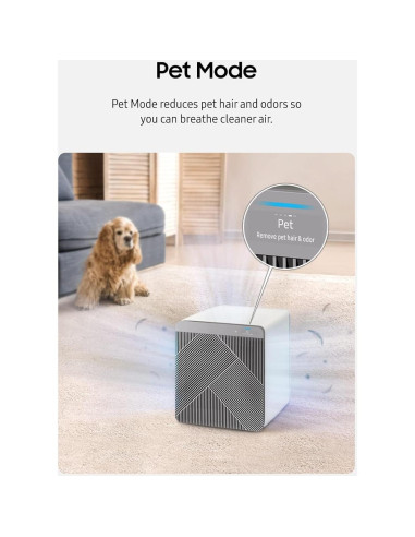 Purificador de Aire Samsung Bespoke Cube HEPA 35W Verde 32.5m