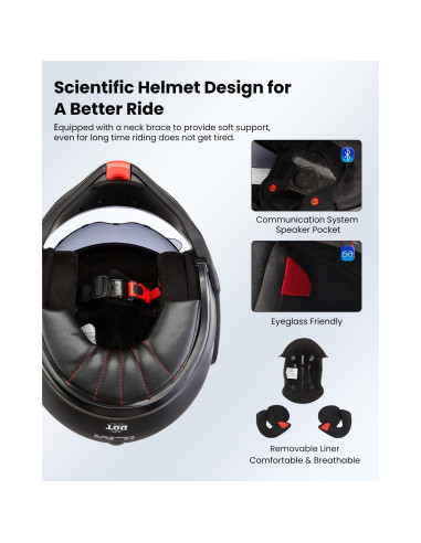 Casco Modular ILM B707 Verde Militar para Motocicleta L